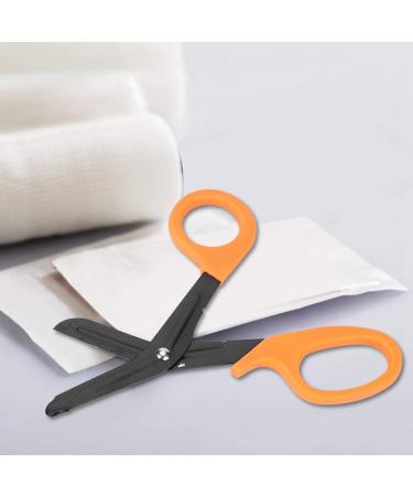 EVTSCAN Trauma Scissors | EMT First Aid Emergency & Military Rescue Scissors | Stainless Steel | Orange - Buy Online on GoSupps.com