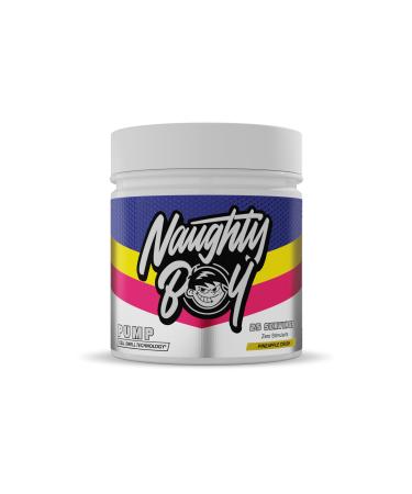 Naughty Boy Cell Swell Technology Non Stimulant Pre Workout - Pump Performance & Focus. L-Citrulline 6g Beta Alanine 3.2g and Added Arginine 400g - 25 Servings (Pineapple Crush) Pineapple Crush 400g