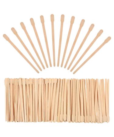 200 pieces wax spatula wooden spatula hair removal wooden sticks eyebrow wooden spatula wooden wax spatula waxing stick stirring stick