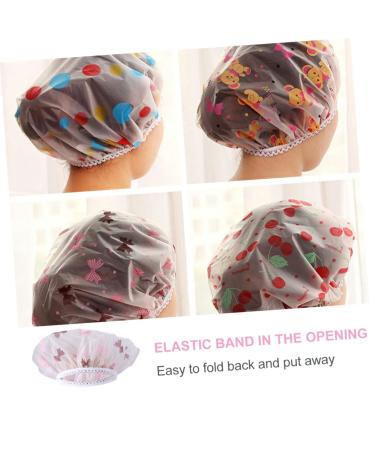 FOMIYES 5pcs Disposable Hair Shower Caps for Women - Shower/Bathing/Scrub Cap for Toiletries and Bathroom Supplies - Buy Online on GoSupps.com