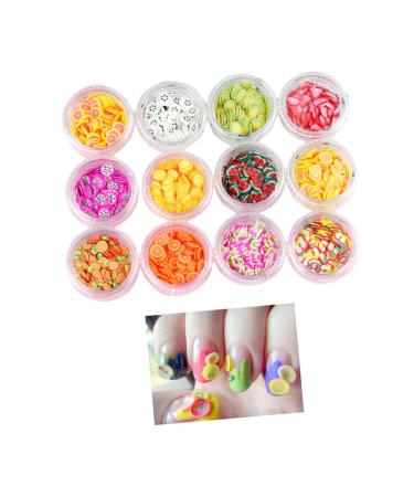 minkissy 2 Sets Nail Slice Decorations Resin Flatback Embellishments Kawaii Resin Charms Resin Buttons Flatback Resin Nail Art Fruit Slice Diy Nail Slice Resin Beads 3d Boxed