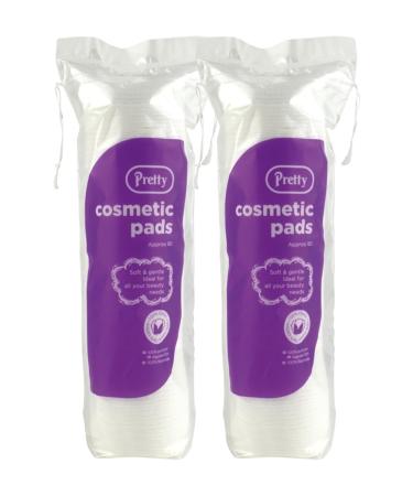 EZ SUPPLY | 160 Cosmetic Smooth 100% Pure Cotton Wool Pads Discs Face Nails Make up Manicure (Pack of 2)