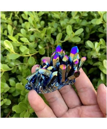 50g/80/120g Natural Quartz Crystal Titanium Cluster Specimen Stone Lucky Stone Crystal Cluster (Size : 50g) - Buy Online on GoSupps.com