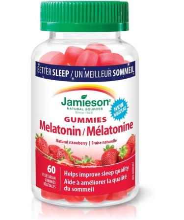 Melatonin 2.5 mg Gummies - Natural Strawberry Flavour Vegetarian Non-GMO Gluten-Free & B12 Gummy NEW 70 Gummies Nutritional Supplement - Buy Online on GoSupps.com