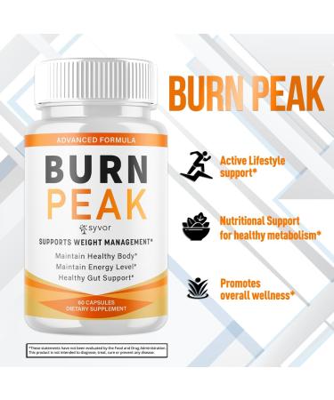 (5 Pack) Burn Peak Capsules Official Burnpeak Pink Salt Pills with All Natural Ingredients Advanced Health and Wellness Supplement with Premium Vitamins for Active Lifestyle Support (300 Capsules) - Buy Online on GoSupps.com