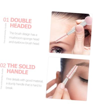 Healeved 12 Pcs Sponge Makeup Brush Wet Makeup Puff Makeup Brush Mascara Double Head Brush Aluminum Tube - Buy Online on GoSupps.com