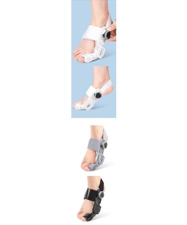 Adjustable Bunion Corrector for Men & Women - Orthopedic Toe Straightener with Non-Slip Heel Strap & Silicone Pad - Grey - Buy Online on GoSupps.com