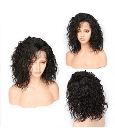 24-Inch Brazilian Water Wave Lace Wig | Real Hair Short Heat-Resistant 150% Density Side Part Style - International Shipping - Buy Online on GoSupps.com