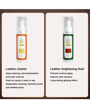 Leather Repair Kit for Furniture Household Couch Cleaner Spray with Sponge - Portable Automotive Seat Care Spray Household Leather Cleaner for Couch Sofa - Buy Online on GoSupps.com