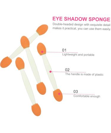 PLAFOPE 100pcs Sponge Eye Emulsion Dual Ended Makeup Brush Plastic Eye Shadow Sponge Stick - Buy Online on GoSupps.com