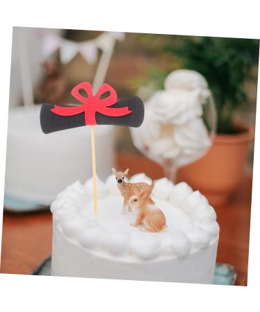 COOLHIYA 12pcs 2024 Graduation Season Cake Insert Graduation Cake Toppers Graduation Party Decorations Top Hat Graduation Dessert Toppers Cupcake Decorations Paper Cup Insert Card Red 9.50X6.00X0.20CM - Buy Online on GoSupps.com