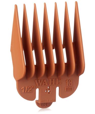 Wahl Professional 4 Color Coded Guide Comb Attachment 12 (13 mm) - 3144-1003 - Orange - Ideal for Stylists and Barbers - Buy Online on GoSupps.com