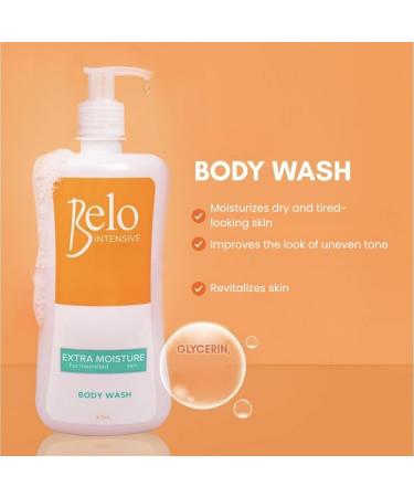 Belo Essentials Intensive Body Wash Hydrating Cleanser with Glycerin Smooth Lather Daily Shower Gel for Even Tone Skincare - 475ml - Buy Online on GoSupps.com