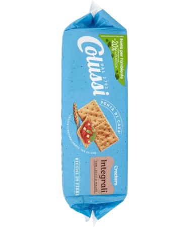 Pack of 6 Colussi Integrali crackers Whole Wheat 500 g - Buy Online on GoSupps.com