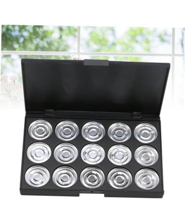 VINTORKY 15 Empty Cosmetic Case Travel Makeup Case Empty Makeup Eyeshadow Estuche De Maquillaje Silver - Buy Online on GoSupps.com