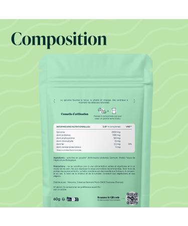 Organic Spirulina 500 mg Pure and Natural 1 Month Cure Reduces Fatigue Promotes Immunity 120 Vegan Tablets Rich in Protein and Phycocyanin Essentials by Novoma - Buy Online on GoSupps.com