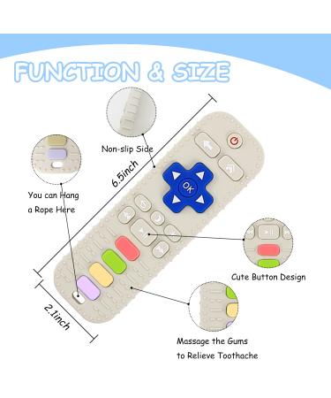 2 Pack Silicone Remote Teether Pacifiers for Babies 6-24 Months - Black+White - Buy Online on GoSupps.com