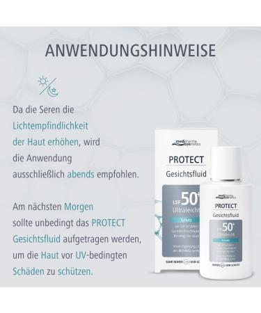 Dr Theiss Naturwaren PROTECT Facial fluid with SPF 50+ high UV protection nourishes and soothes the skin protects against UVrelated damage addition to the retinal serums from medipharma cosmetics - Buy Online on GoSupps.com