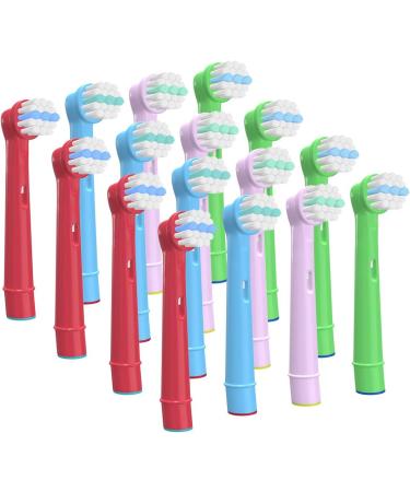 WuYan 16pcs Kids Toothbrush Head for Oral B Children Electric Toothbrush - Replacement Heads for Dual Clean, Precision Clean, White Clean - Compatible with Braun - Buy Online on GoSupps.com