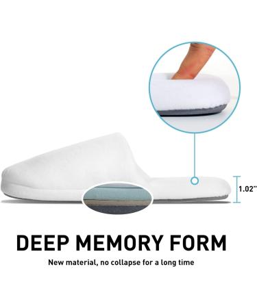Tlizz7 Luxurious Spa House Shoes - Fluffy Memory Foam Slippers for Men & Women | Washable Ideal for Hotels & Guesthouses - 3 Pairs White 36/37.5 EU - Buy Online on GoSupps.com
