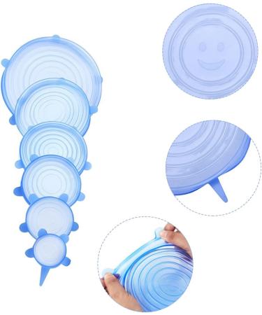 Jagowa 6PCS Can Covers Universal Silicone Tin Stretchable Can Lid Canned Food Covers For Pet Cats Dogs Food Can Cover (Blue) 2209-117B - Buy Online on GoSupps.com