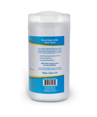 Germ-Away Hand Antibacterial Wipes - 80ct Bulk Supply Hand Sanitizer Wipes - Kills 99.9% Germs - Travel, Home, Office - Fresh Scent - 6pk (480ct) - Buy Online on GoSupps.com