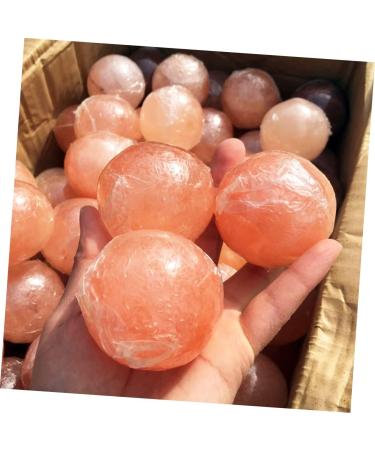 FRCOLOR Savonnette au Sel de L'himalaya Boule de Cristal Min raux Naturels pour Massage et Exfoliation Peau orange 1 unit (Lot de 1) - Buy Online on GoSupps.com