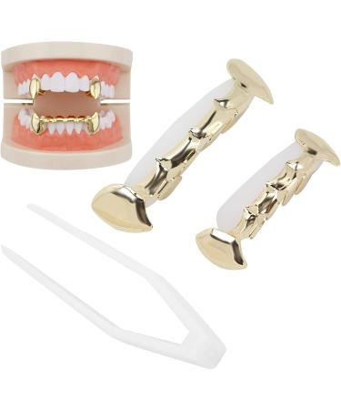 Verdant Touch Hip Hop Teeth Decoration - Reusable Copper False Teeth Set for Halloween & Festivals - Buy Online on GoSupps.com