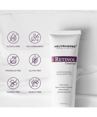 Buy Neutriherbs PRO Retinol Face Wash - Anti-Aging Nourishing & Moisturizing Daily Cleanser with Amino Acids & Hyaluronic Acid - 4 fl. oz | International Shipping Available - Buy Online on GoSupps.com