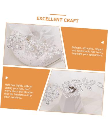 FRCOLOR Bridal Headwear Rhinestones Tiara Wedding Hair Accessories Rhinestone Hair Comb Crystal Hair Comb Rhinestone Headpiece Bridal Hair Accessories Alloy Bride up - Buy Online on GoSupps.com