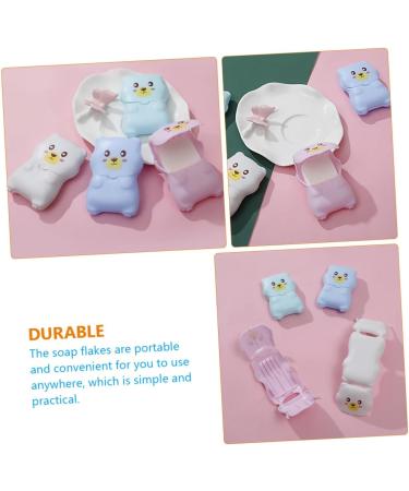 minkissy 18 Sets Travel Soap Flakes Soap Paper Flakes Clean Hand Soap Hand Washing Soap Slices Bathing Soap Flakes Small Soap Slice Hand-washing Soap Slices Travel Accessories Portable Pp - Buy Online on GoSupps.com