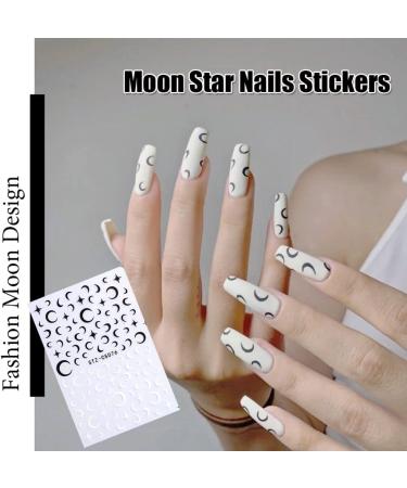 Beauty Nail Art Decoration Manicure Fashion Trend Fire Flame Star Moon 3D Nail stickers Self-Adhesive Decals(STZ-CS076) - Buy Online on GoSupps.com
