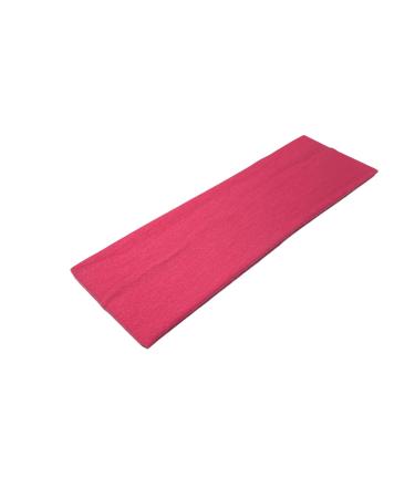 WESTEND CHOICE 7cm Wide Headbands Plain Stretchy Hairband Unisex Kylie Headband Bandeau Gym Exercise Headbands for Women & Men Soft Yoga Head Band (Fuchsia)