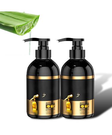 Generisch Bai Hei Ke Anti-Hair Loss Shampoo 300ml Multi-Volume Natural Botanical Shampoo Ginseng Shampoo for All Hair Types (2 Pack)