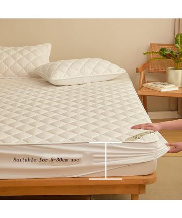 Buy MHXY Waterproof Mattress Protector - Cooling Breathable & Soft Cushion Deep Pocket 120x200cm - Innocent Blue - Buy Online on GoSupps.com