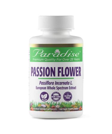 Paradise Herbs European Passion Flower 60 Vegetarian Capsules