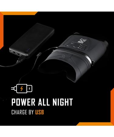 Nightfox Corsac 2 1080p HD Digital Infrared Night Vision Goggles | Records 1080p HD Footage  32GB Memory | 200yd+ Range | Dual Lens Extra-Large Viewing Screen | NVG Night Vision Binoculars with Camera - Buy Online on GoSupps.com