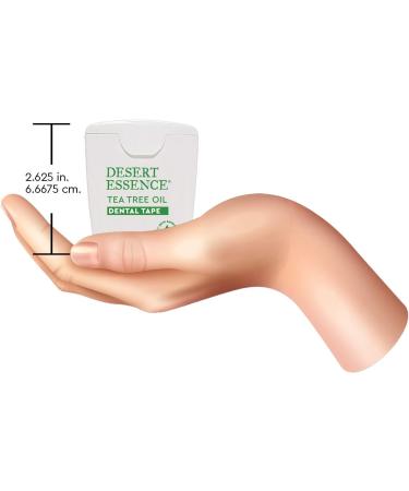 Desert Essence Tea Tree Oil Dental Tape - 30 Yards | Natural Oral Care for Fresh Breath & Healthy Gums - Buy Online on GoSupps.com