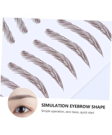 FRCOLOR 12 Pcs Eyebrow Stickers Waterproof Makeup Eyebrow Transfers for Women Imitation Eyebrow 3d Mold Hair - Buy Online on GoSupps.com