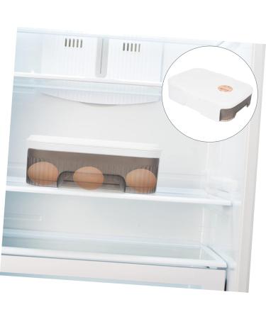 Alipis Box Refrigerator Egg Carton Egg Holder for Fridge Pantry Organizer Fridge Shelf Holder With Cover - Buy Online on GoSupps.com