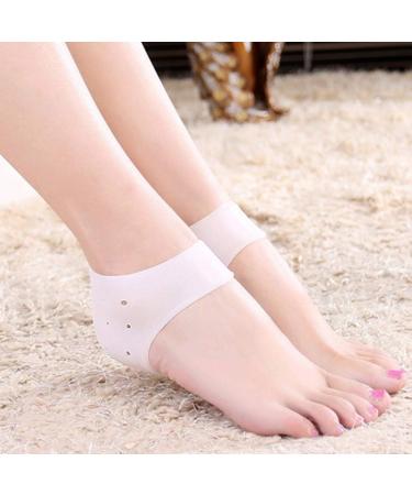 Lurrose 6 Pairs Heel Socks - Gel Ankle Protector for Dry Feet Silicone Heel Cushion & Moisturizing Fasciitis Support - International Shipping Available - Buy Online on GoSupps.com