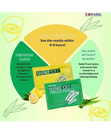 EDMARK Shake Off Phyto Fiber Drink Pandan 20gx12 Sachets - Buy Online on GoSupps.com