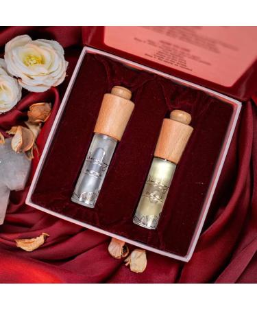 Pack of 2 Luxury Attar Perfume Combo For Women: Inception/Rose Gold/Emerald Natural Perfume Organic Perfume Alcohol Free fragrance Gifts for her (Emerald + Inception) - Buy Online on GoSupps.com