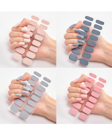 NAILDOKI Nail Stickers - 12 Sheets x 16 Pieces Full Wraps, Self-Adhesive Gel Nail Art Decals for Women & Girls - Buy Online on GoSupps.com