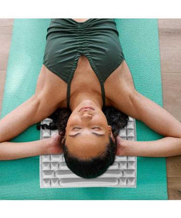 Faryodi 2-in-1 Back Extensor & Neck Stretch Device - Relieve Neck & Back Pain (Gray) | International Shipping Available - Buy Online on GoSupps.com