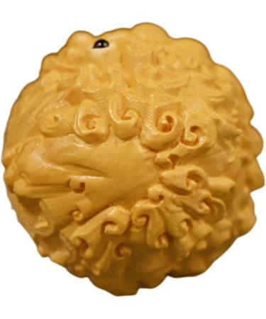 Lurrose 5-St Ornament - Chinese Feng Shui Peach Wood Bagua Decoration Key Rings & Coin Boxwood Massage - Buy Online on GoSupps.com