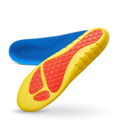 Insoles for Shoes Shock Absorption Breathable Insoles Light Weight for Men and Women Shoe Inserts(L)