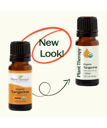 Plant Therapy Organic Tangerine Essential Oil 10 mL (1/3 oz) 100% Pure Undiluted USDA Certified Organic Aromatherapy Mood Boosting Immune Support - Buy Online on GoSupps.com