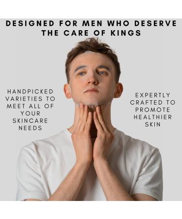 Kings Care Men's Face Mask Skin Care Kit (6 Pack) - Turmeric Anti-Acne & Aloe Vera Soothing, 2% BHA Salicylic Acid Sheet Mask - Hydrating, Brightening, Pore Refining - Buy Online on GoSupps.com