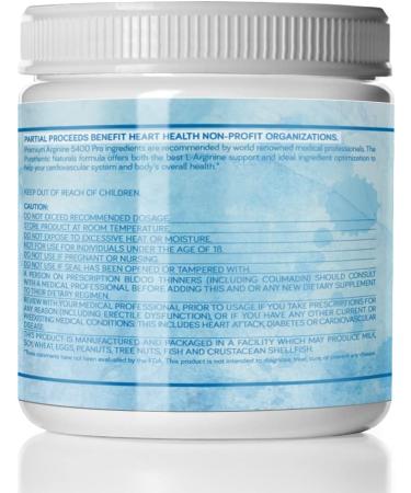 L-Arginine Powder 5400mg - Nitric Oxide Support - Mixed Berry Flavor - Cardiovascular Health - 9.4 oz - Buy Online on GoSupps.com